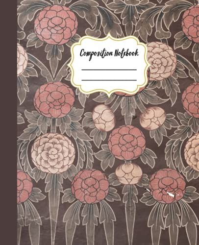 Composition Notebook: Wide Ruled With Beautiful Floral Design, For Girls, Kids, Students, Teens, For Back To School, Home And College (7.5 X 9.25 - 100 Pages)