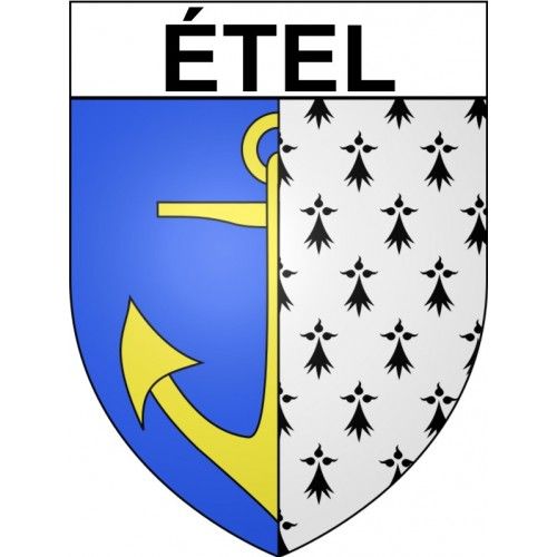 Étel 56 Ville Stickers Blason Autocollant Adhésif - 12 Cm
