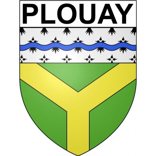 Plouay 56 Ville Stickers Blason Autocollant Adhésif - 4 Cm