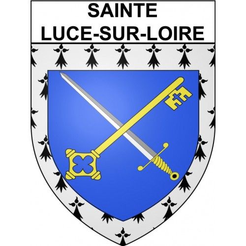Sainte-Luce-Sur-Loire 44 Ville Stickers Blason Autocollant Adhésif - 8 Cm