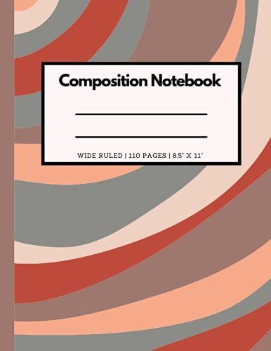 Composition Notebook: Orange Brown Pattern Composition Notebook. Wide Ruled Lined Paper Notebook Journal, Ideal For Children, Kids, Teens, Students. ... Pages. Lined Paper,8.5x11 Inches. Paperback