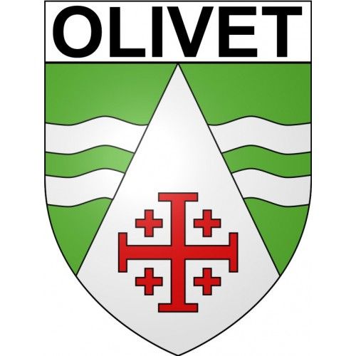 Olivet 45 Ville Stickers Blason Autocollant Adhésif - 17 Cm