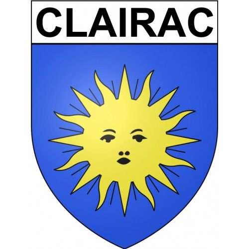 Clairac 47 Ville Stickers Blason Autocollant Adhésif - 12 Cm
