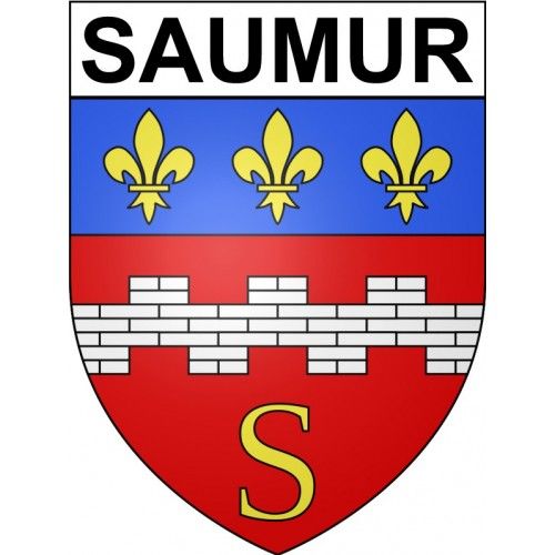 Saumur 49 Ville Stickers Blason Autocollant Adhésif - 4 Cm
