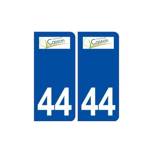 44 Casson Logo Ville Autocollant Plaque Stickers - Arrondis