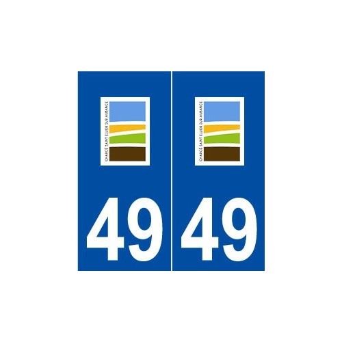 49 Charcé-Saint-Ellier-Sur-Aubance Logo Autocollant Plaque Stickers Ville - Droits