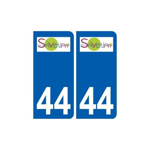 44 Savenay Logo Ville Autocollant Plaque Stickers - Arrondis