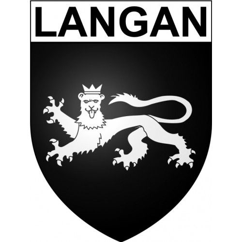 Langan 35 Ville Stickers Blason Autocollant Adhésif - 8 Cm