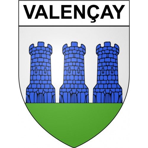 Valençay 36 Ville Stickers Blason Autocollant Adhésif - 4 Cm