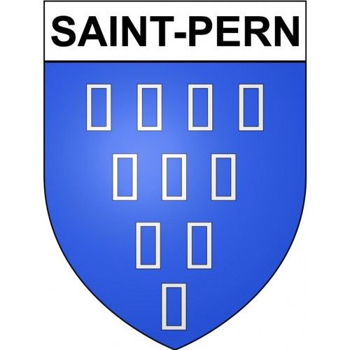 Saint-Pern 35 Ville Stickers Blason Autocollant Adhésif - 17 Cm