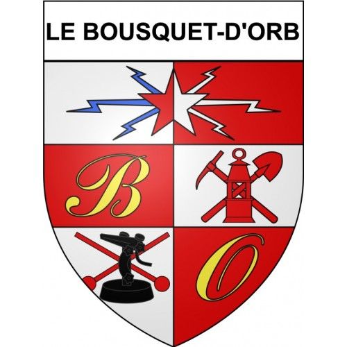 Le Bousquet-D'orb 34 Ville Stickers Blason Autocollant Adhésif - 17 Cm