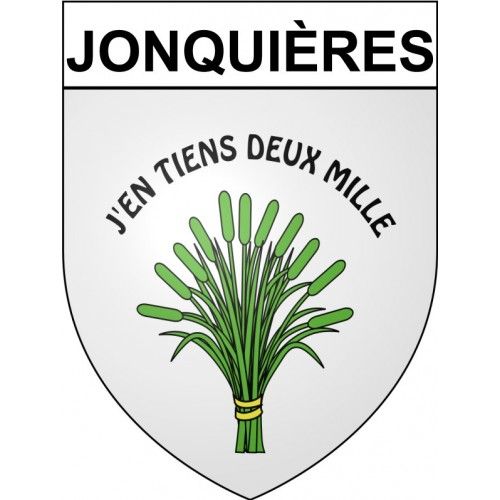 Jonquières 34 Ville Stickers Blason Autocollant Adhésif - 4 Cm