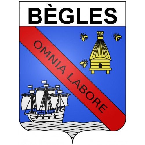 Bègles 33 Ville Stickers Blason Autocollant Adhésif - 17 Cm