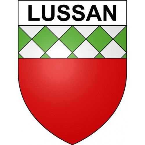 Lussan 30 Ville Stickers Blason Autocollant Adhésif - 12 Cm