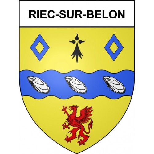 Riec-Sur-Belon 29 Ville Stickers Blason Autocollant Adhésif - 17 Cm