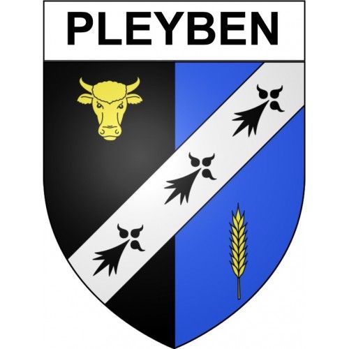 Pleyben 29 Ville Stickers Blason Autocollant Adhésif - 17 Cm