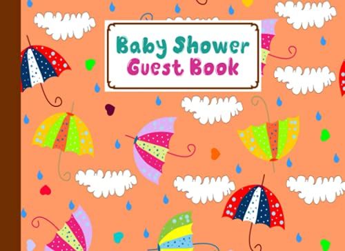 Baby Shower Guest Book: Umbrellas Baby Shower Guest Book, A Motherâs Historical Memory Book| Humorous Funny Mamie And Babies Guestbook| By Hilmar Berger