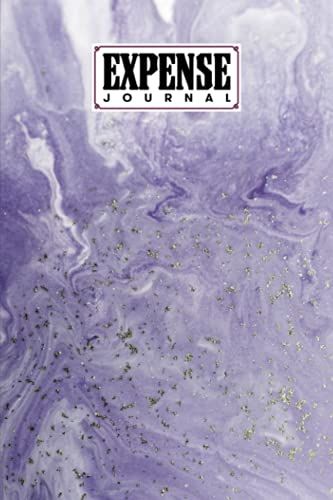 Expense Journal: Premium Marbled Purple Cover Expense Journal, Simple Accounting Ledger For Bookkeeping, 120 Pages, Size 6" X 9" By Mina Krause