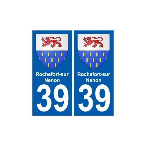 39 Rochefort-Sur-Nenon Blason Autocollant Plaque Stickers Ville - Droits