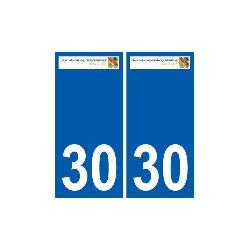 30 Saint-André-De-Roquepertuis Logo Autocollant Plaque Stickers Ville - Droits