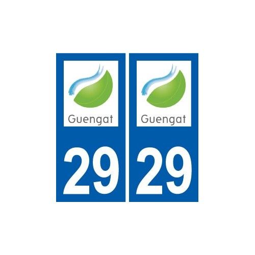 29 Guengat Logo Autocollant Plaque Stickers Ville - Droits