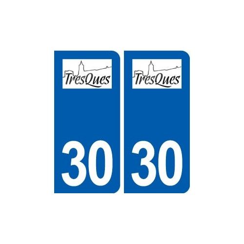 30 Tresques Logo Ville Autocollant Plaque Stickers - Arrondis
