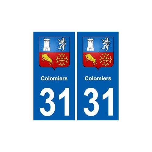 31 Colomiers Blason Ville Autocollant Plaque Stickers - Droits