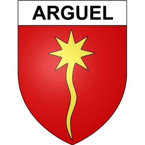 Arguel 25 Ville Stickers Blason Autocollant Adhésif - 17 Cm