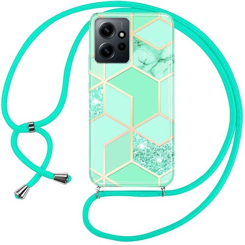 Coque Cordon pour Xiaomi Redmi Note 12, TPU Renforcé Anti-Rayures Couleur Turquoise - E.F.Connection