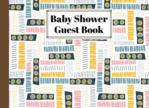 Baby Shower Guest Book: Rectangles Baby Shower Guest Book, A Motherâs Historical Memory Book| Humorous Funny Mamie And Babies Guestbook| By Alwine Werner