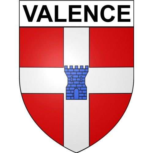 Valence 26 Ville Stickers Blason Autocollant Adhésif - 4 Cm