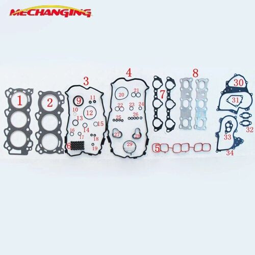 Kit De Reconstruction De Moteur, Ensemble Complet De Joints, Pour Nissan Teana Xv J32 Maxima / Maxima Qx 24v Vq25de, Aoao1-Jk20a "Nipseyteko"