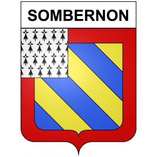 Sombernon 21 Ville Stickers Blason Autocollant Adhésif - 12 Cm