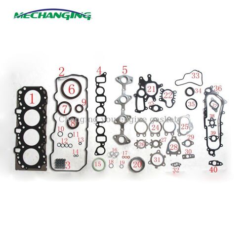Ensemble Complet De Joints De Moteur, Pièces De Rechange En Métal 2kd 2kd-Ftv Pour Toyota Hiace Iv Bus Dyna, Mechanging 51019700 "Nipseyteko"