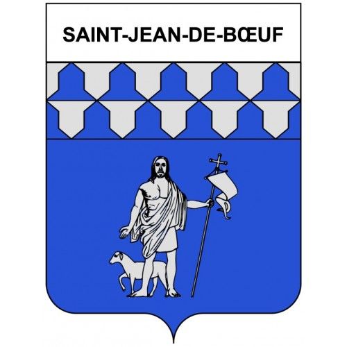 Saint-Jean-De-B¿Uf 21 Ville Stickers Blason Autocollant Adhésif - 17 Cm