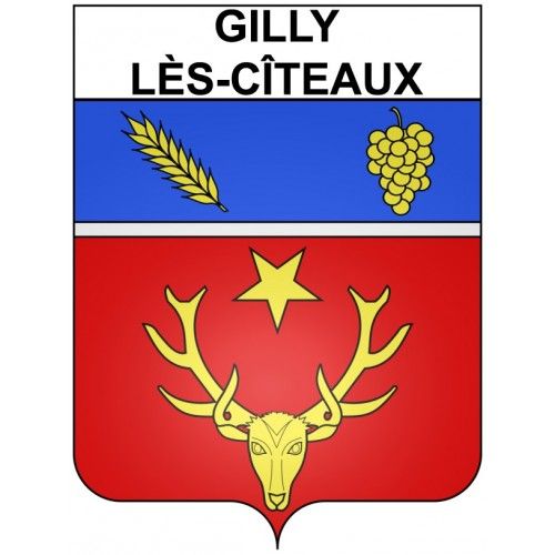 Gilly-Lès-Cîteaux 21 Ville Stickers Blason Autocollant Adhésif - 17 Cm