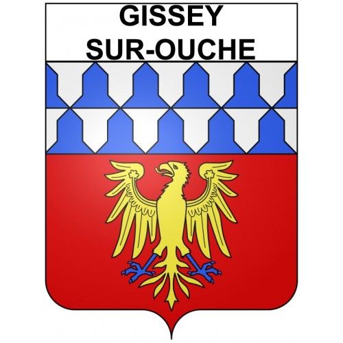 Gissey-Sur-Ouche 21 Ville Stickers Blason Autocollant Adhésif - 12 Cm
