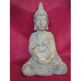 Bouddha porte -bougie en résine hauteur 41 cm ( n°28)