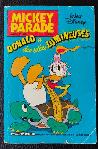 Mickey Parade N° 51 (01/1984) Donald A Des Idées Lumineuses - Boutique Axonalix