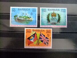 Barbuda 1977 Visita Real Isabel Ii Yvert 325 / 327 ** Mnh