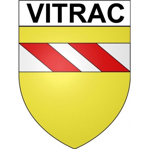 Vitrac 24 Ville Stickers Blason Autocollant Adhésif - 4 Cm