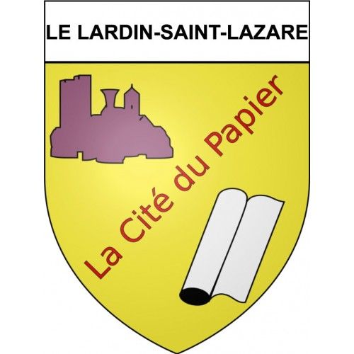Le Lardin-Saint-Lazare 24 Ville Stickers Blason Autocollant Adhésif - 12 Cm