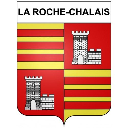 La Roche-Chalais 24 Ville Stickers Blason Autocollant Adhésif - 8 Cm