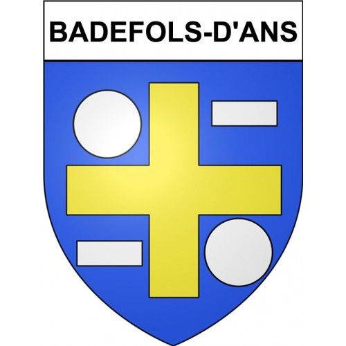 Badefols-D'ans 24 Ville Stickers Blason Autocollant Adhésif - 12 Cm