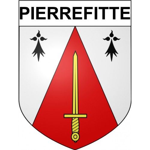 Pierrefitte 23 Ville Stickers Blason Autocollant Adhésif - 17 Cm