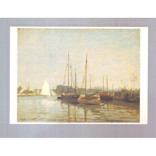 Carte Postale : Claude Monet - Bateaux De Plaisance - Neuve - A Ecrire