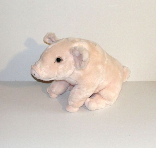 Peluche Babe Le Cochon Doudou Cochon Rose Pale 40 Cm