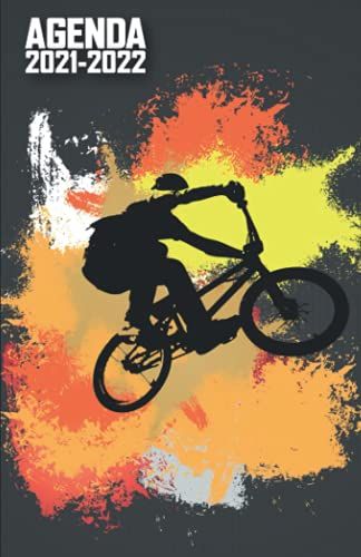 Agenda 2021 2022: Organiseur Scolaire (Août 2021 / Juillet 2022) Pour Étudiants Collège, Lycée Planificateur Journalier 1 Jour Par Page | Couverture Vélo Bmx