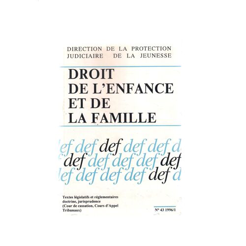 Droit De L'enfance Et De La Famille