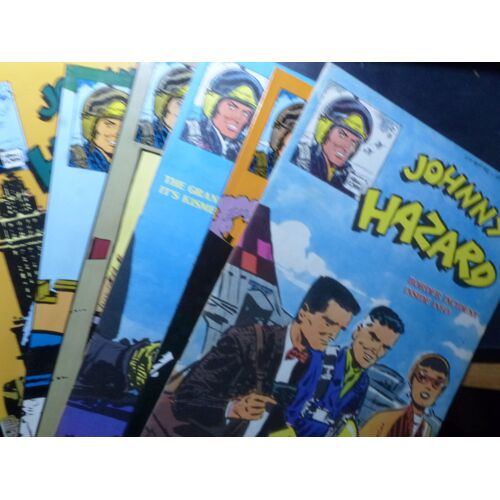 Important Lot De 27 Bd Johnny Hazard En Edition Italienne - Collana Reprint - Comic Art Editrice 1974-1984